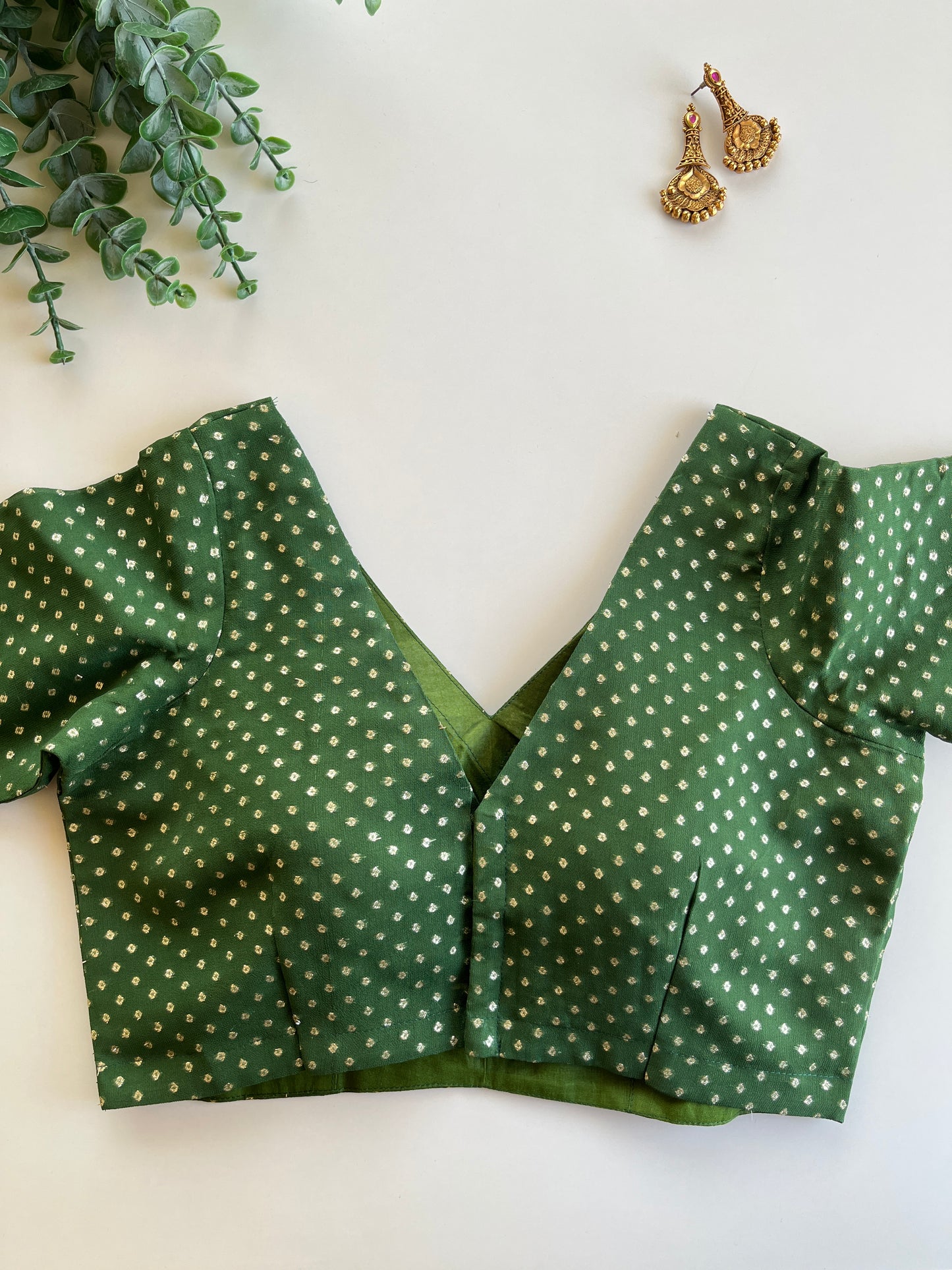 Hiba in Sage Green Blouse