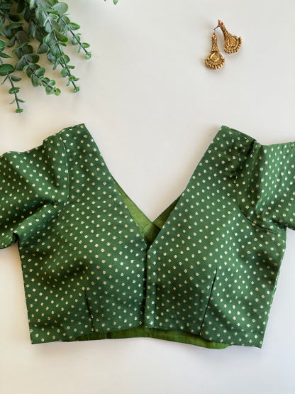 Hiba in Sage Green Blouse