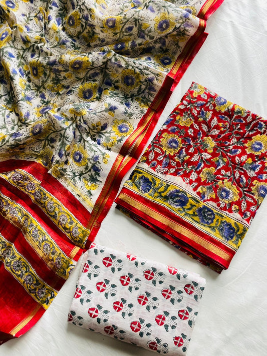 Chanderi Silk Suit