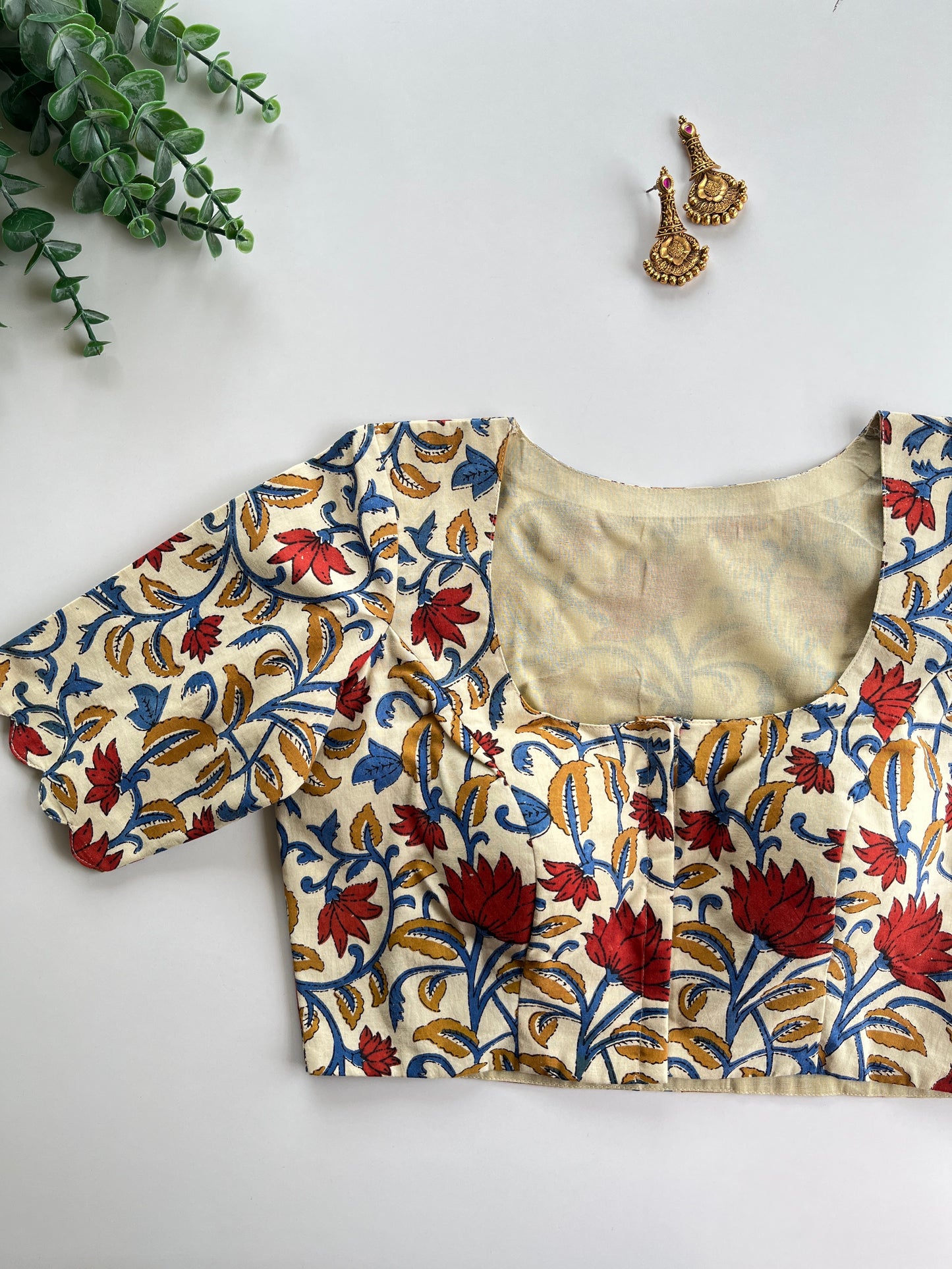 Off-White Kalamkari Blouse