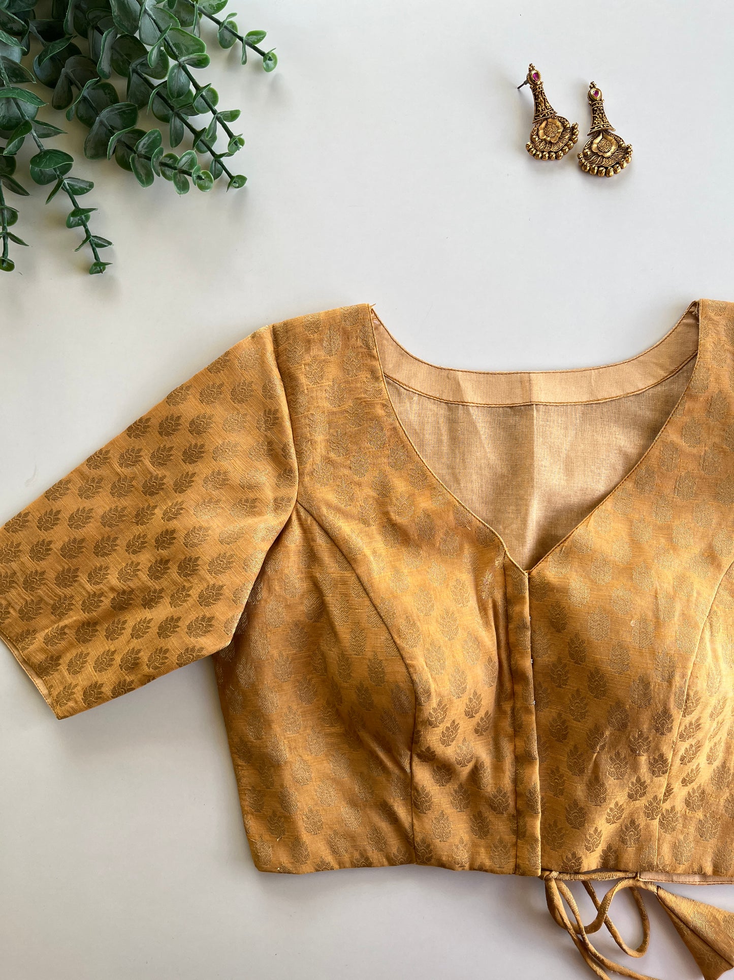 Golden Brocade Blouse