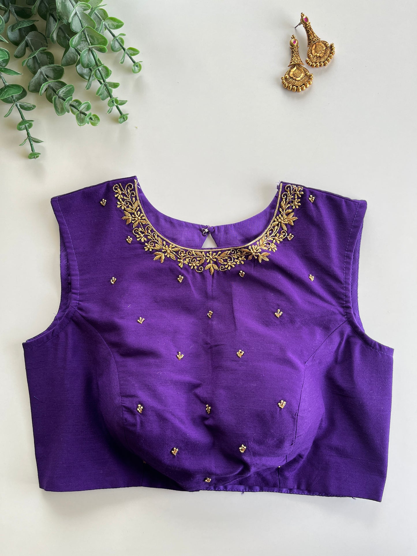Staple Series - Brinjal Purple Blouse
