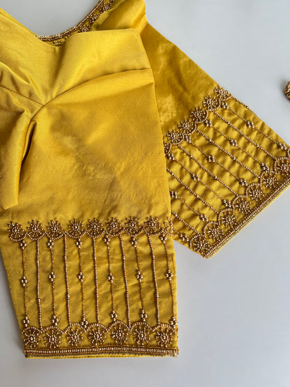 Yellow Handwork Blouse