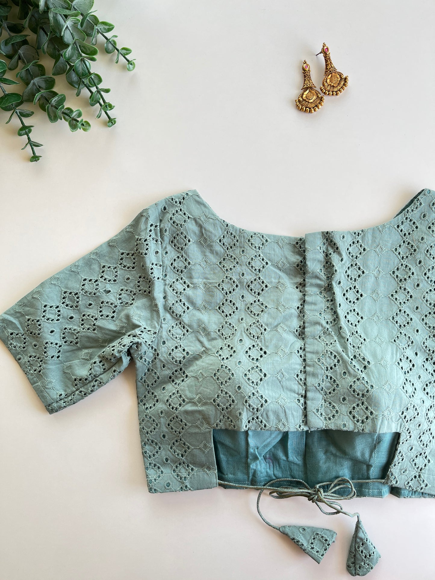 Pastel Green Hakoba blouse