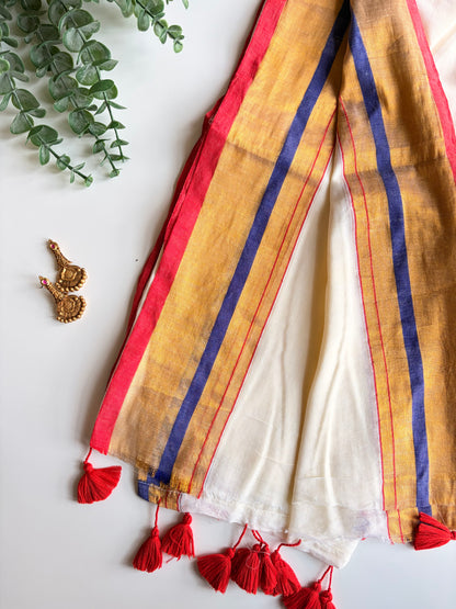 Kerala Mul Cotton Saree