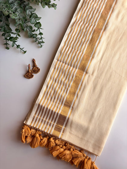 Kerala Mul Cotton Saree
