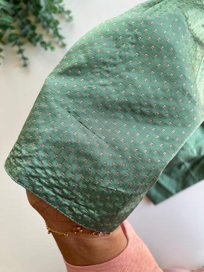 Polka Green Blouse