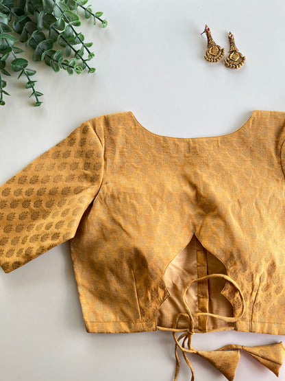 Golden Brocade Blouse