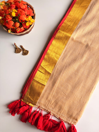 Kerala Mul Cotton Saree