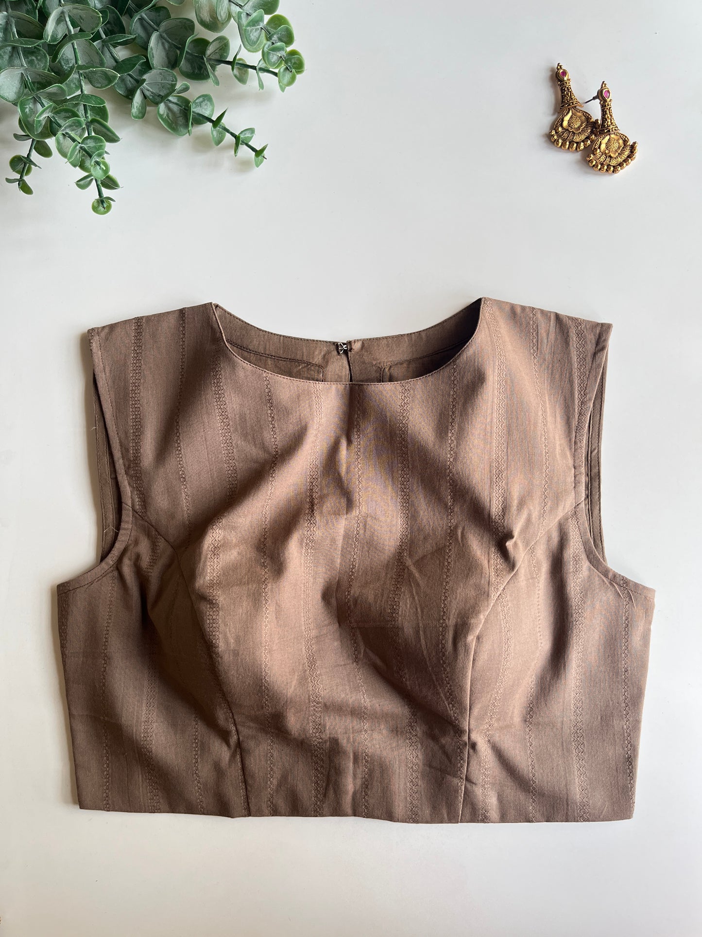 Office Wear Brown Blouse