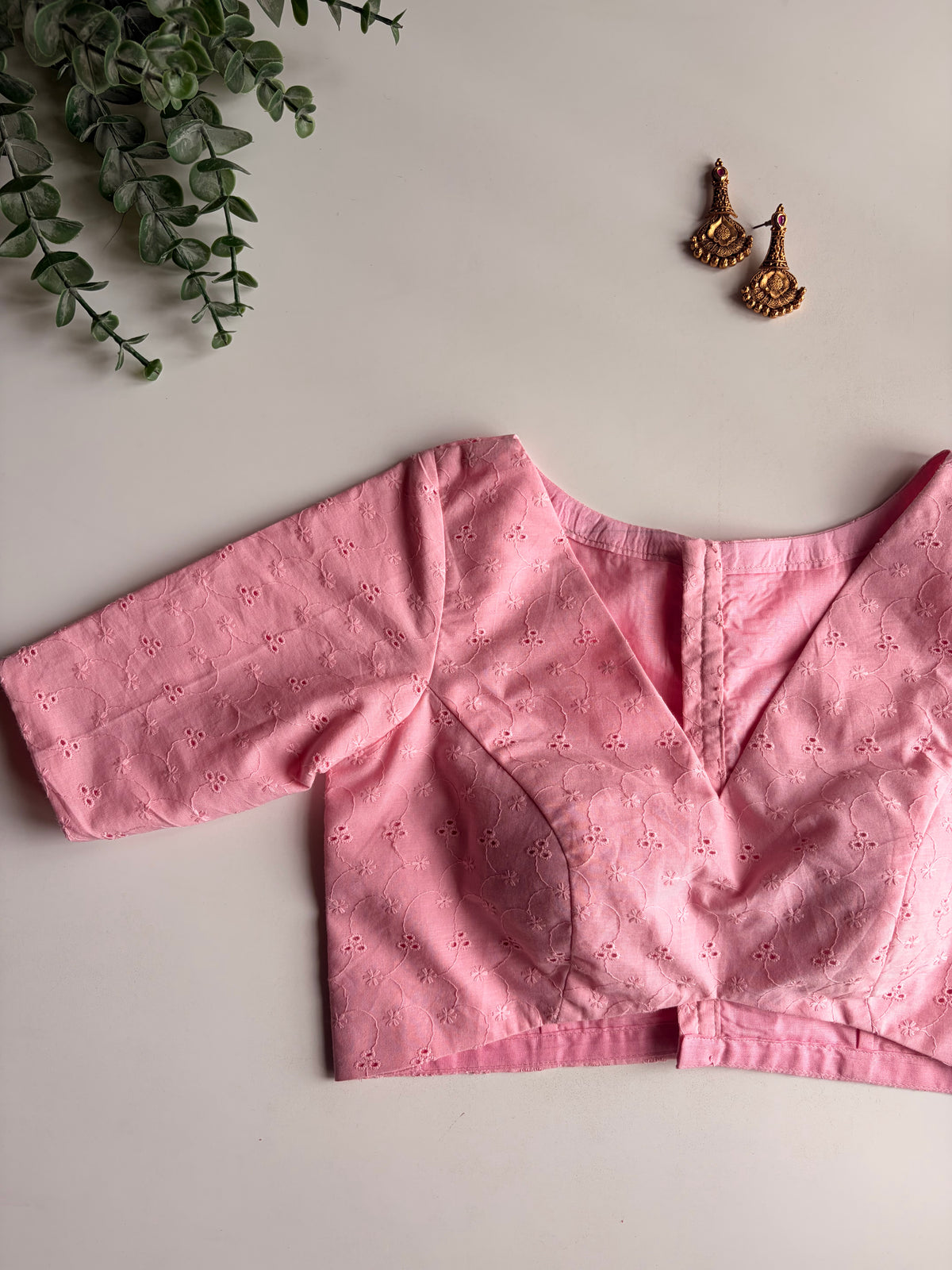 Baby Pink Hakoba Blouse