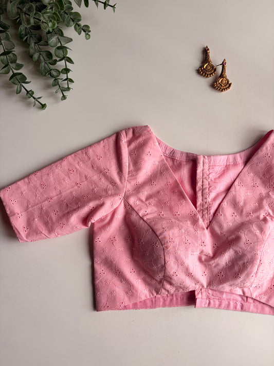 Baby Pink Hakoba Blouse