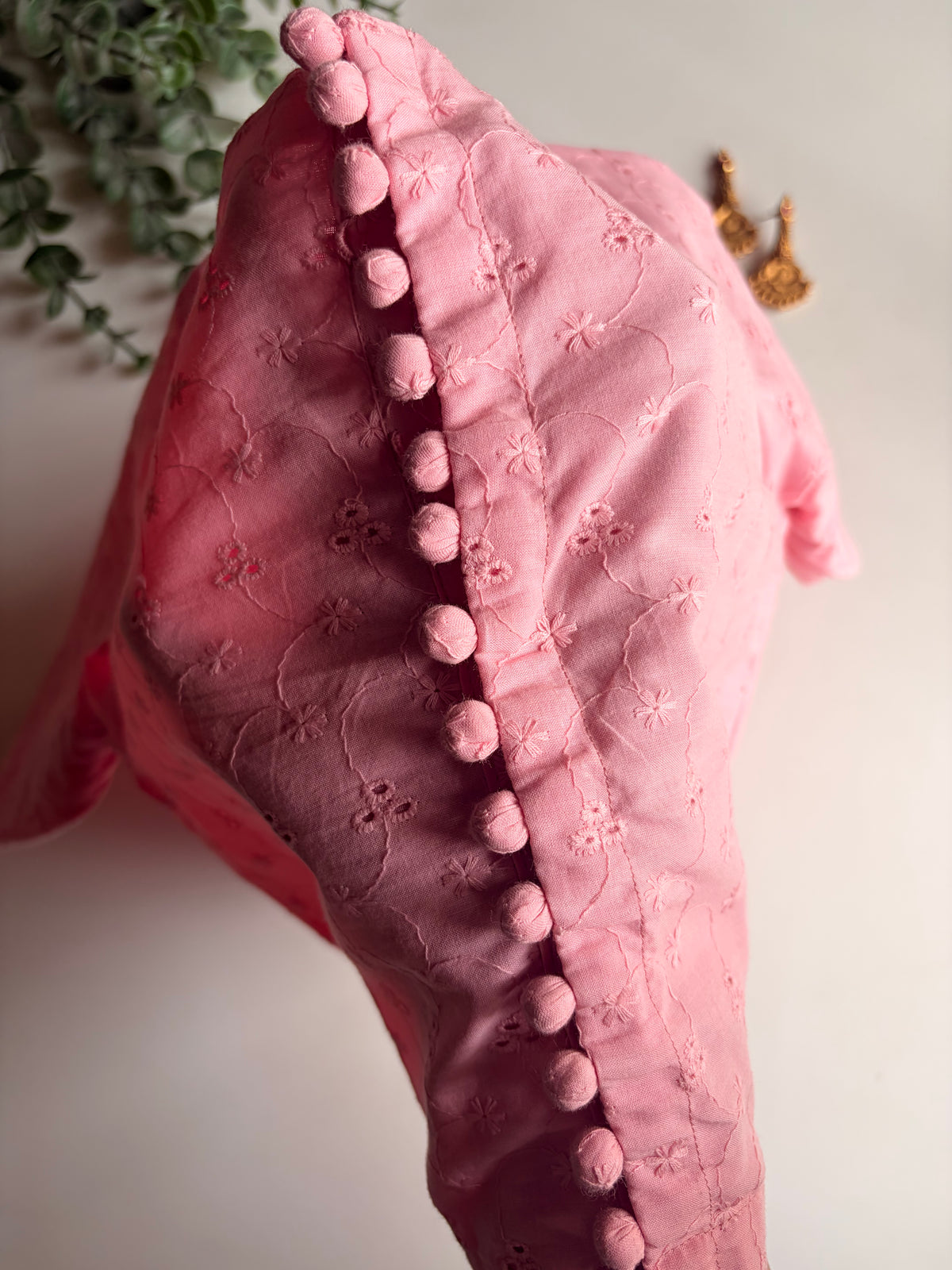 Baby Pink Hakoba Blouse