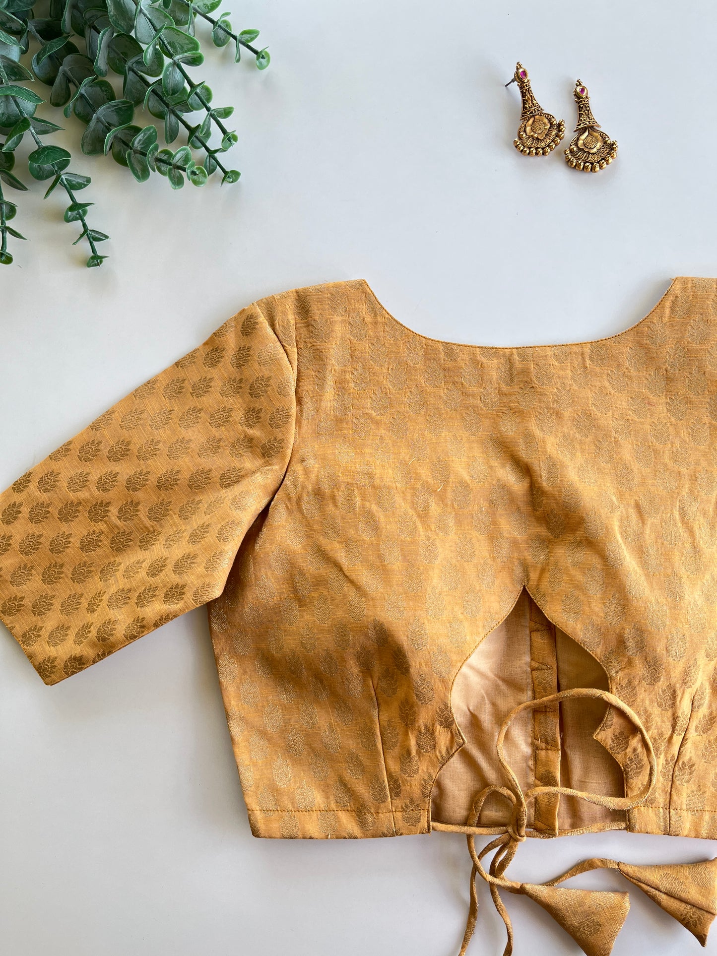 Golden Brocade Blouse