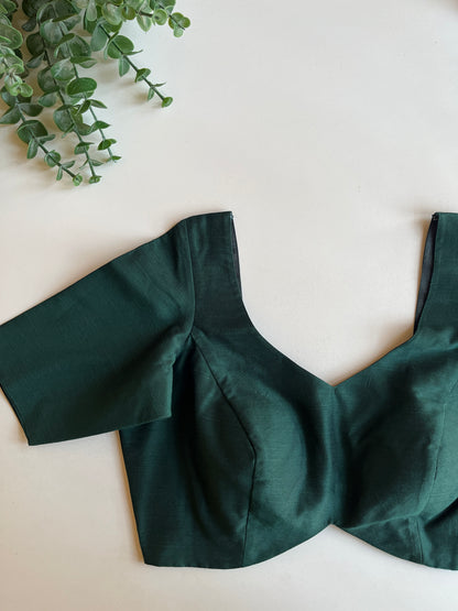 Basic Dark Green Blouse