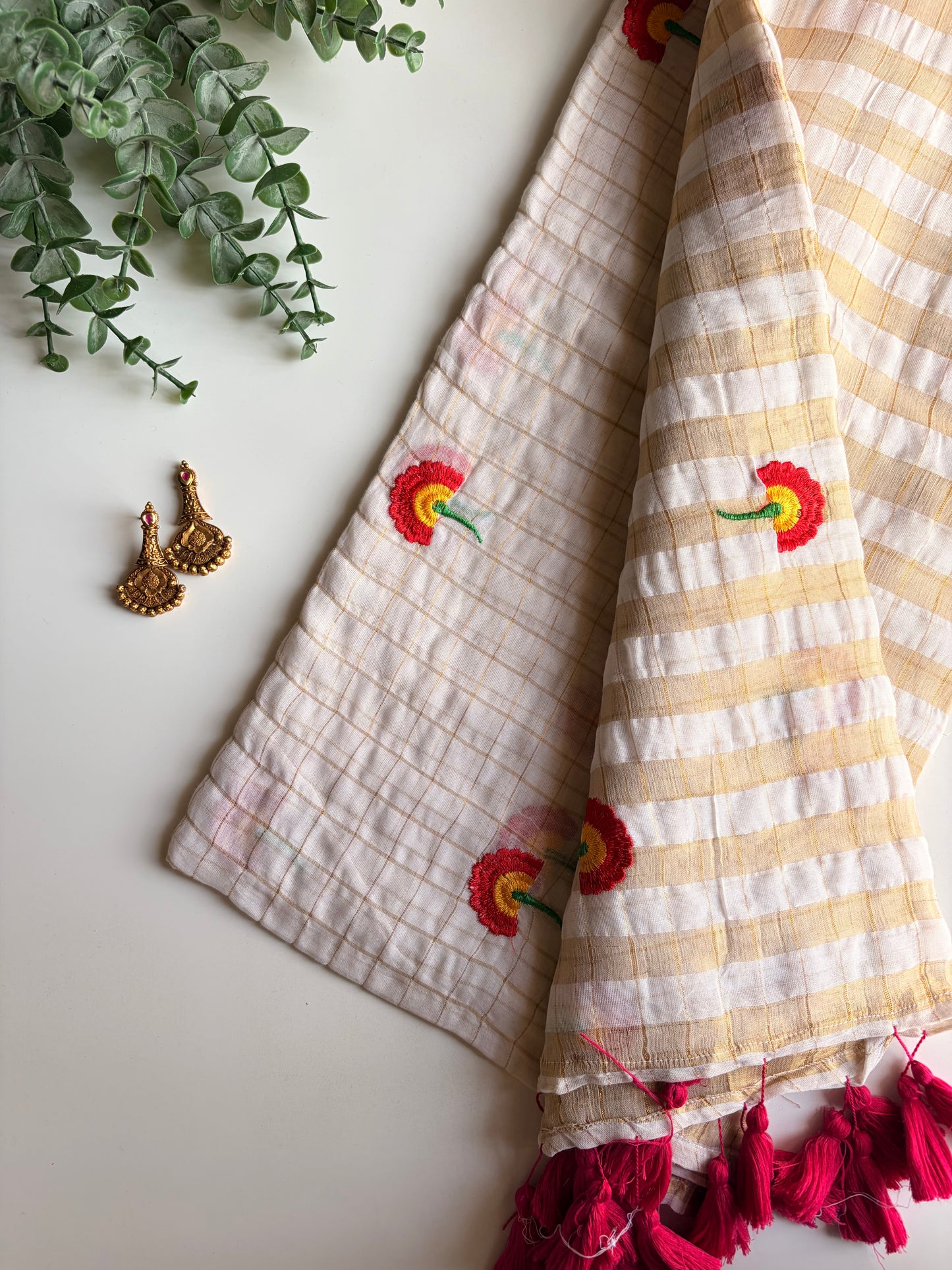 Kerala Mul Cotton Saree
