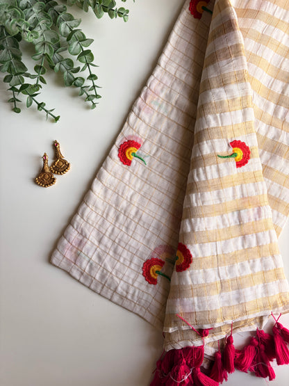Kerala Mul Cotton Saree