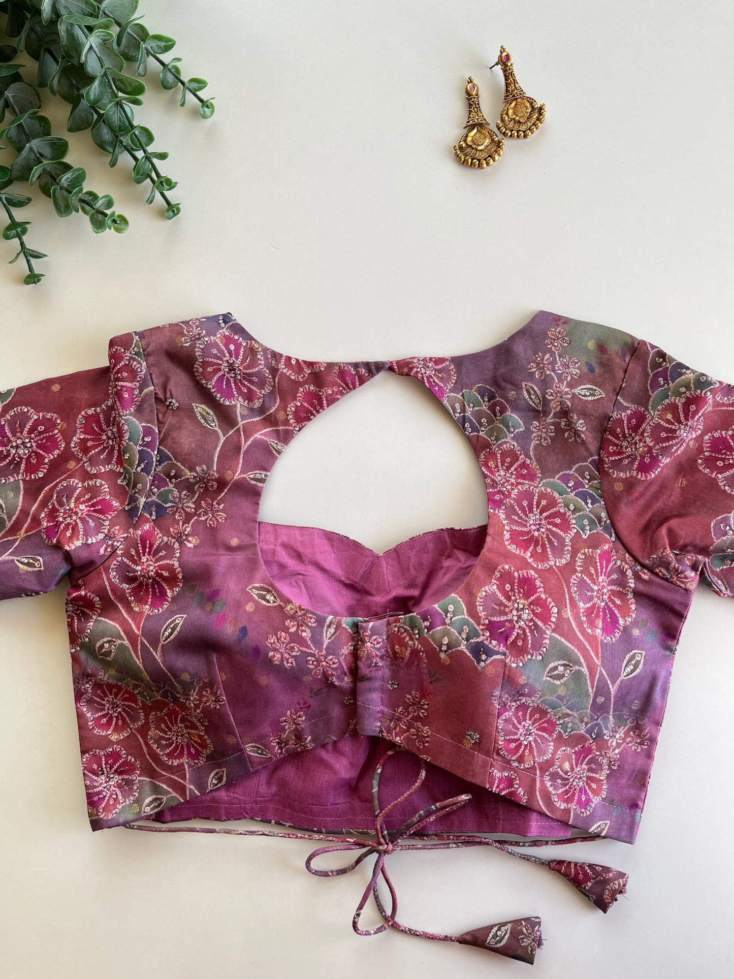 Purple Organza Blouse