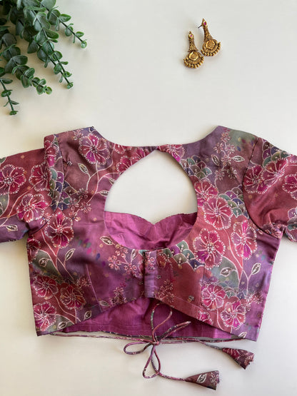 Purple Organza Blouse