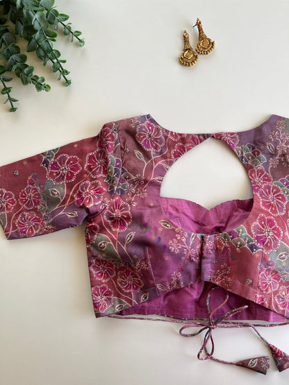 Purple Organza Blouse