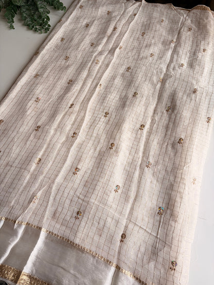 Naira in Off White with Sequins