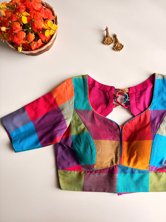Madras Check Blouse