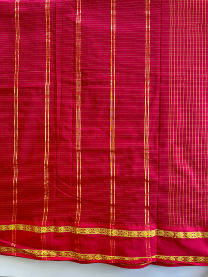 Kattam Saree in Maroon