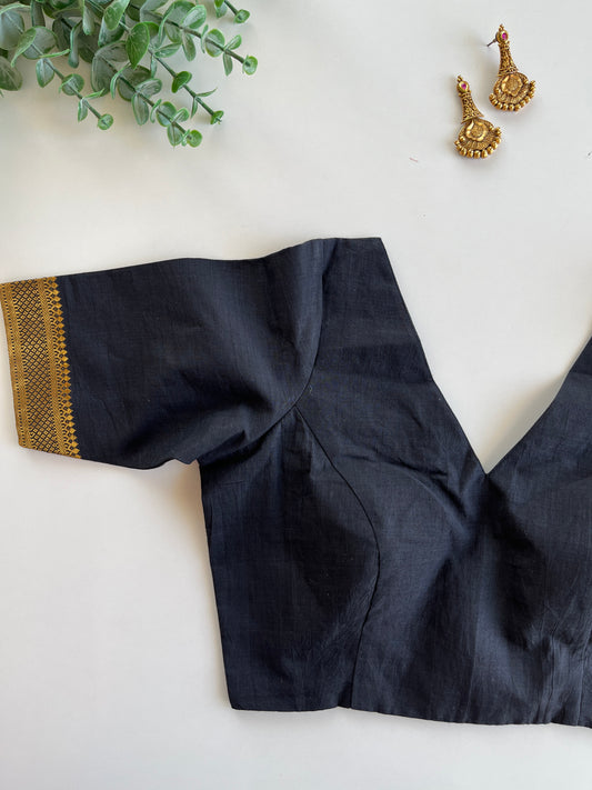 Black Mangalagiri Blouse