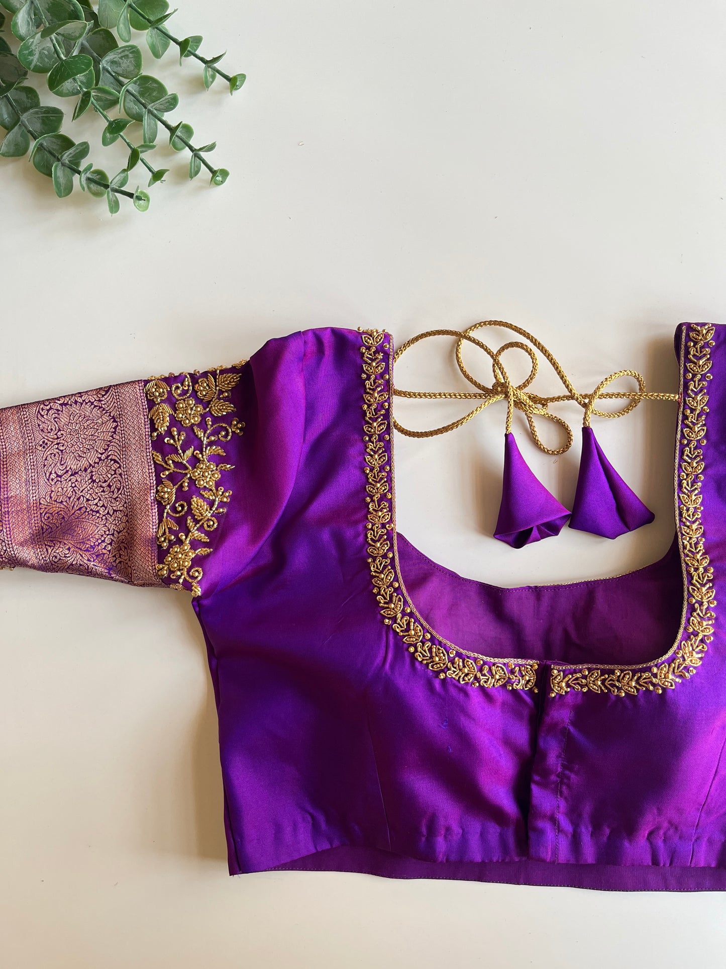 Purple Bridal Blouse