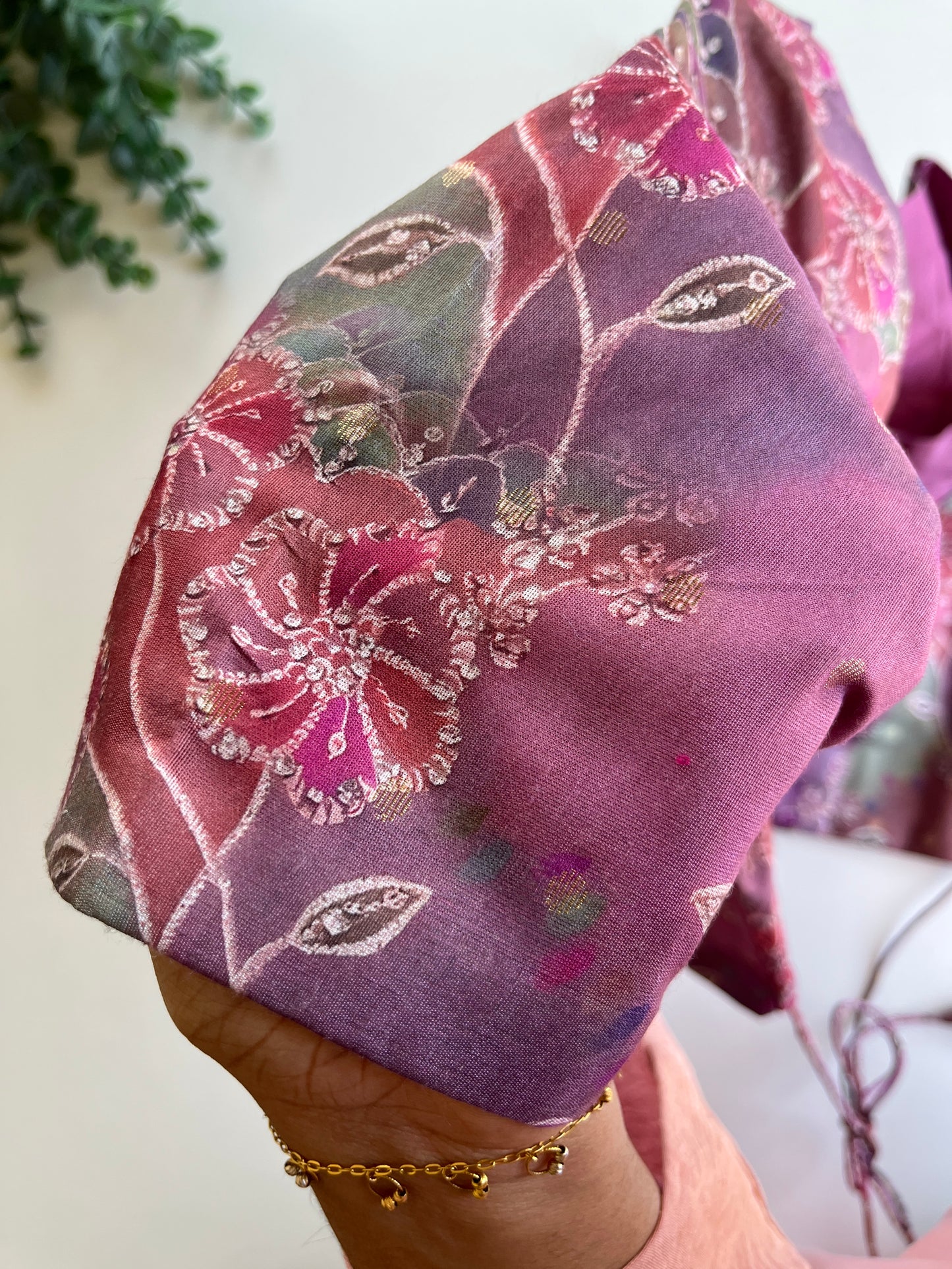 Purple Organza Blouse