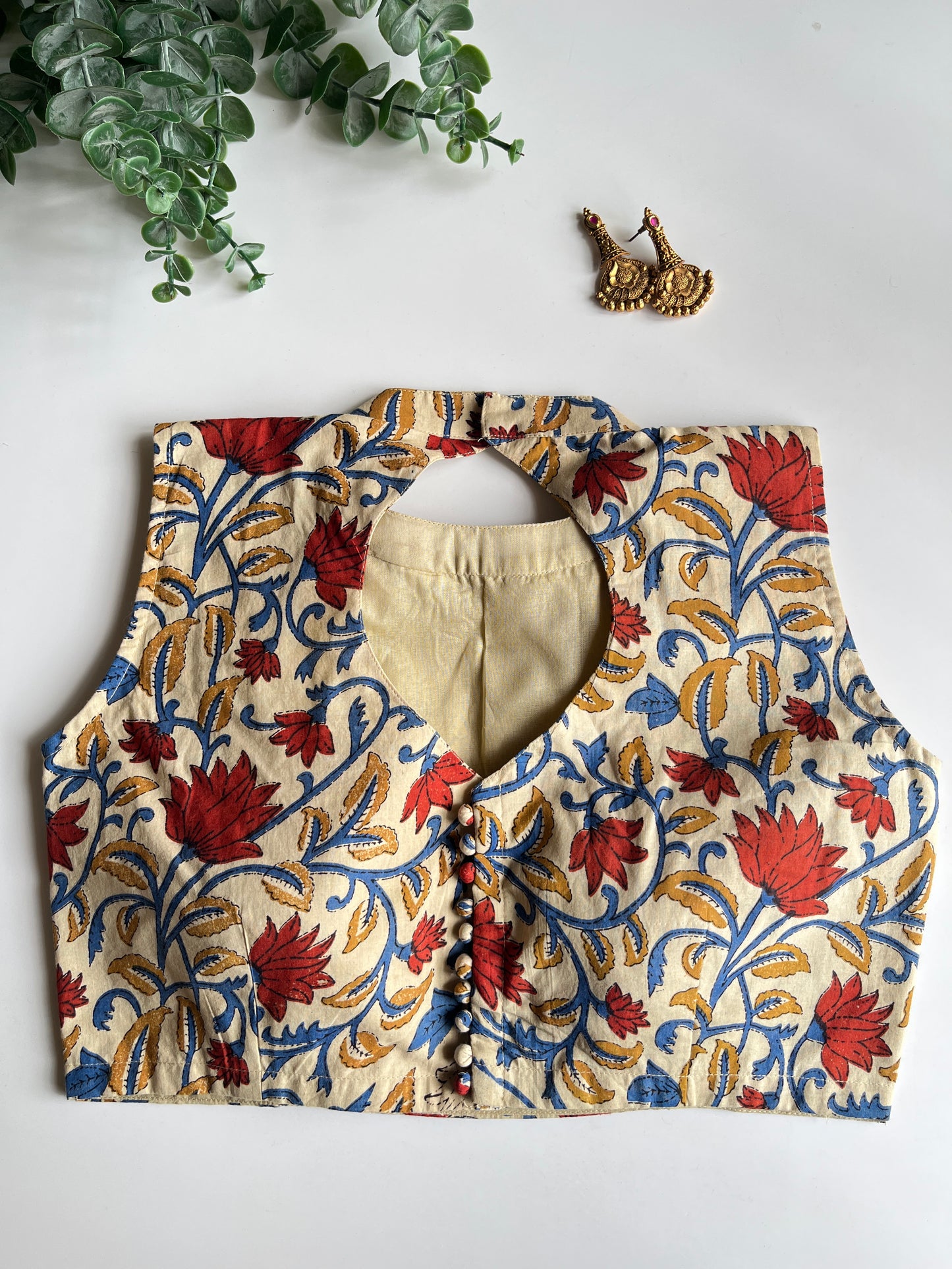 Kalamkari Cotton Blouse