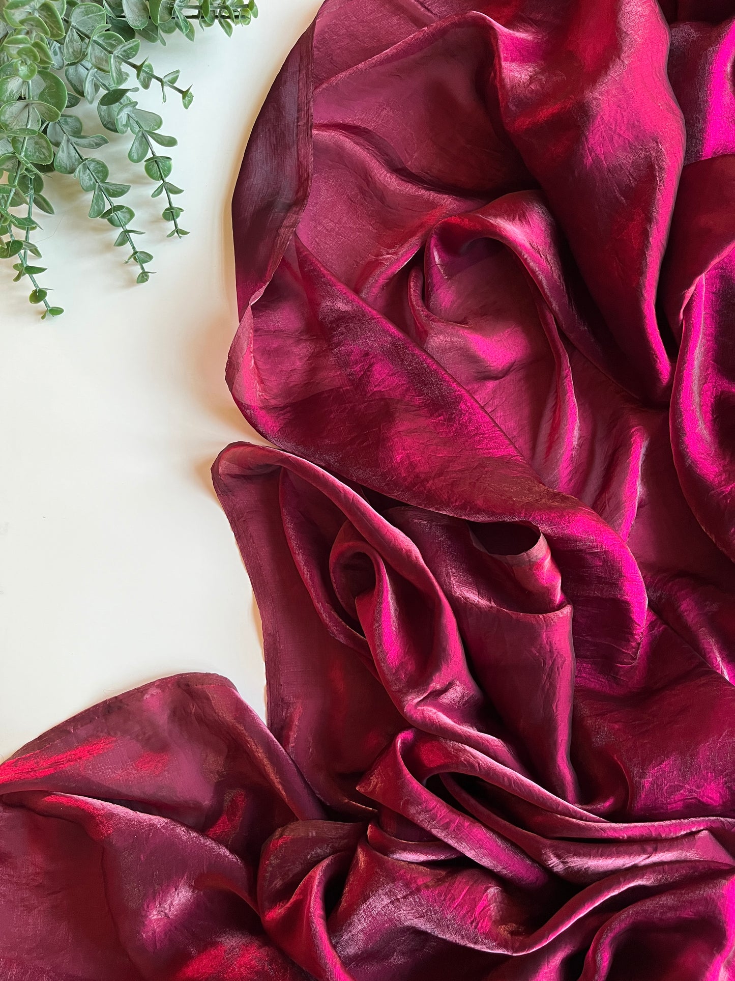 Burgundy Shimmer Saree Blouse