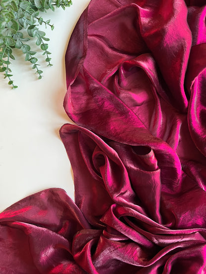 Burgundy Shimmer Saree Blouse