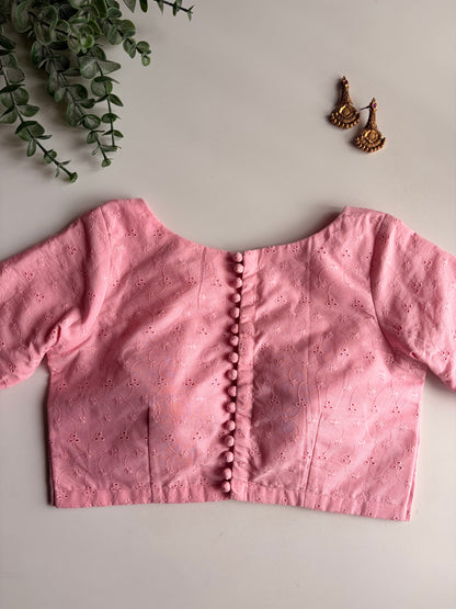 Baby Pink Hakoba Blouse
