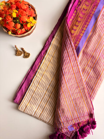 Kerala Mul Cotton Saree