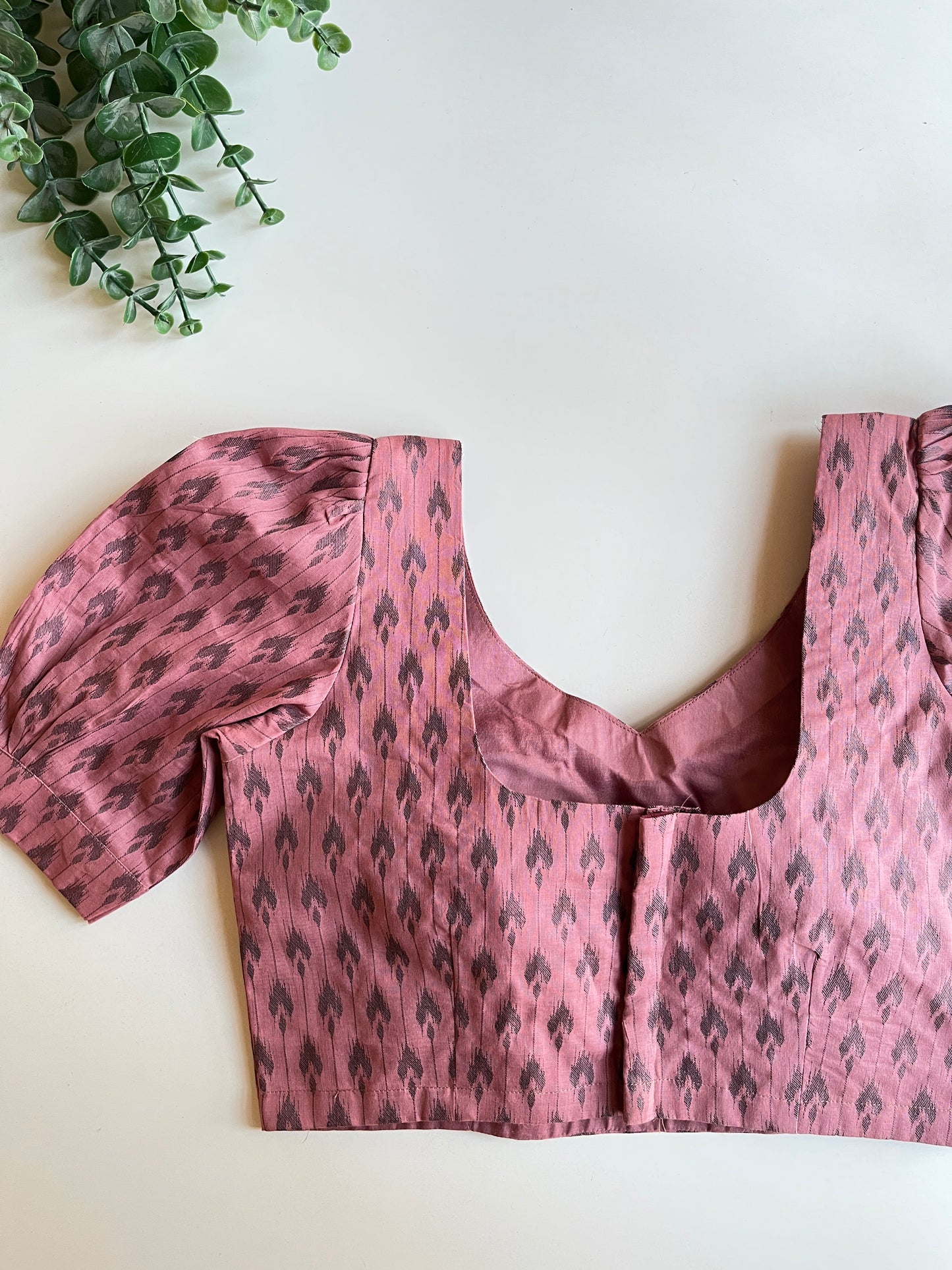 Mauve Puff Sleeve Blouse