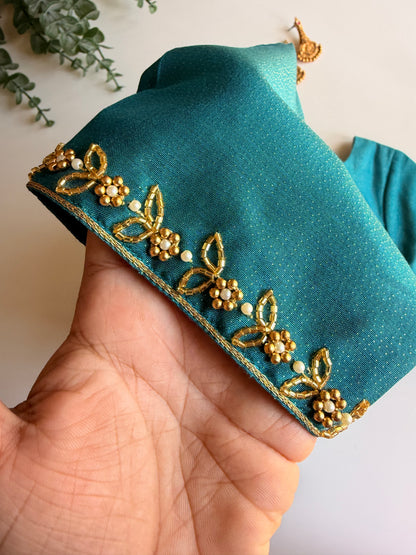 Rama Blue Handwork Blouse