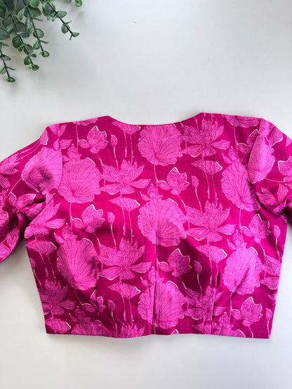 Pink Monotone Cotton Blouse