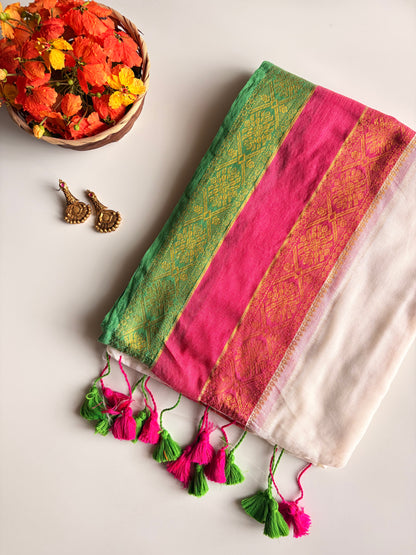 Kerala Mul Cotton Saree