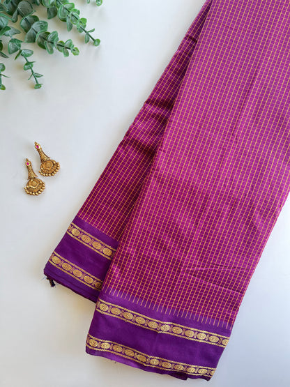 Kattam Saree in Purple