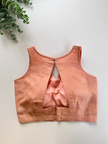 Peach Shimmer Blouse