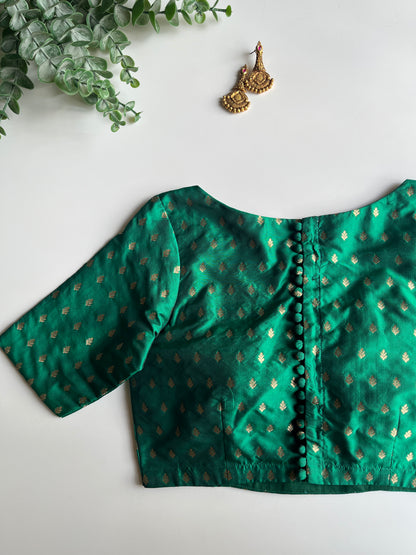Emerald Green Butta Blouse