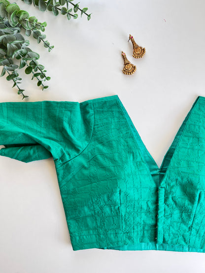 Green Hakoba Blouse