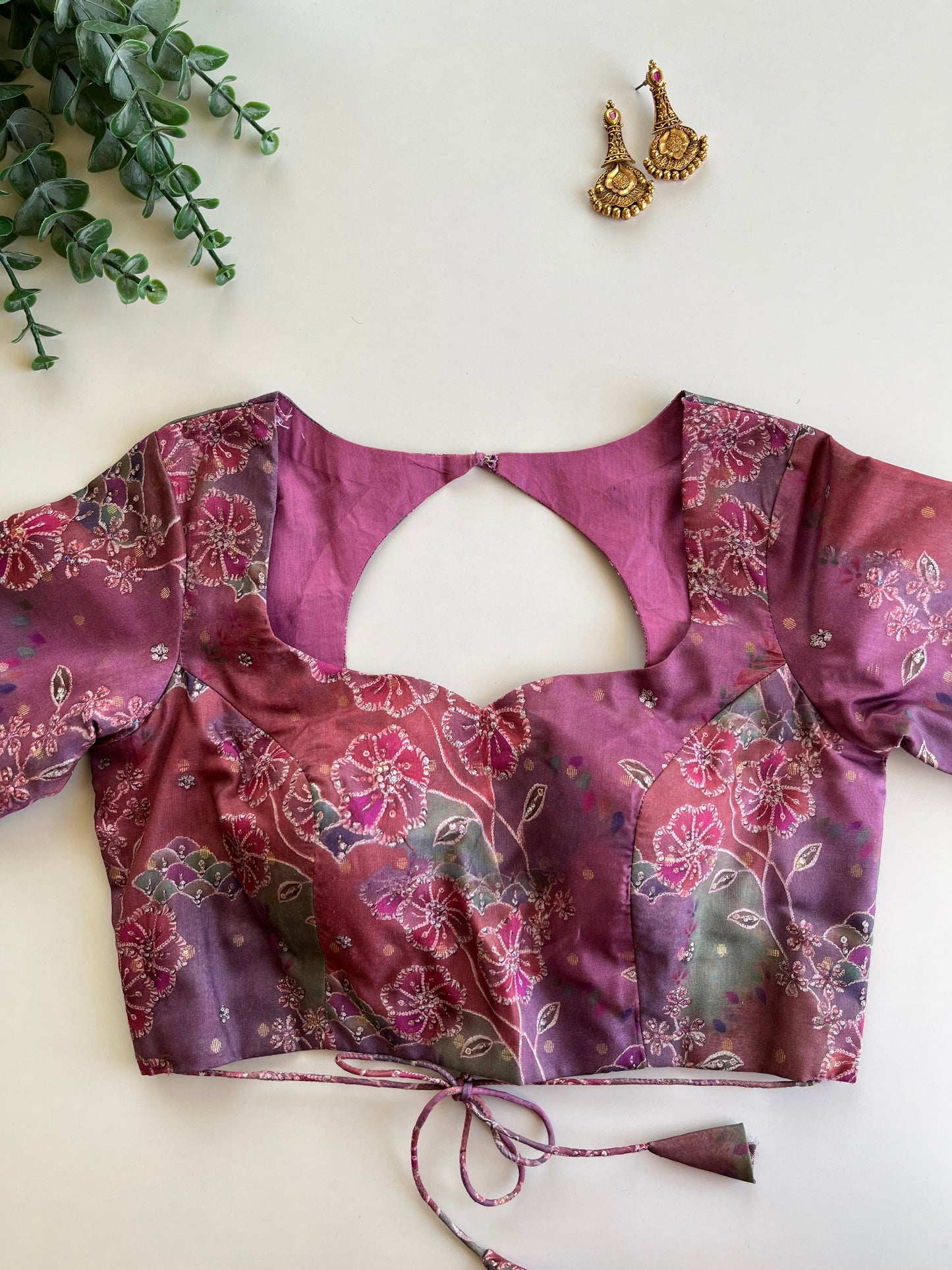 Purple Organza Blouse