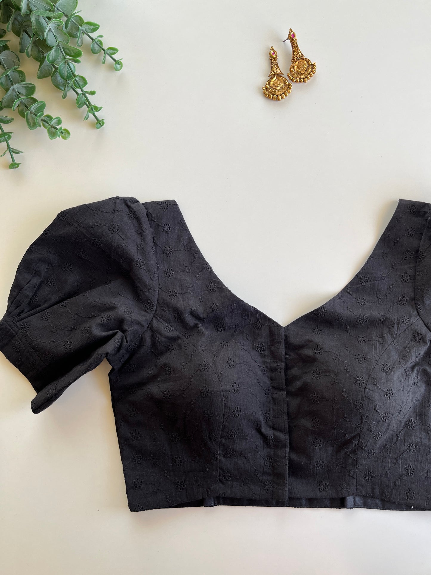 Black Hakoba Blouse