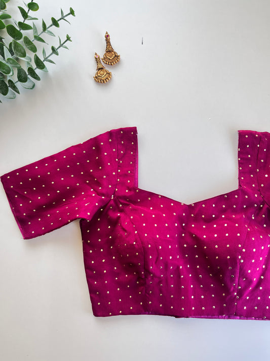 Asma Blouse in Majenta