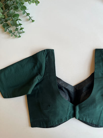Basic Dark Green Blouse