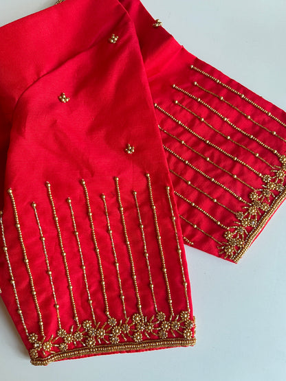 Red Handworked Blouse