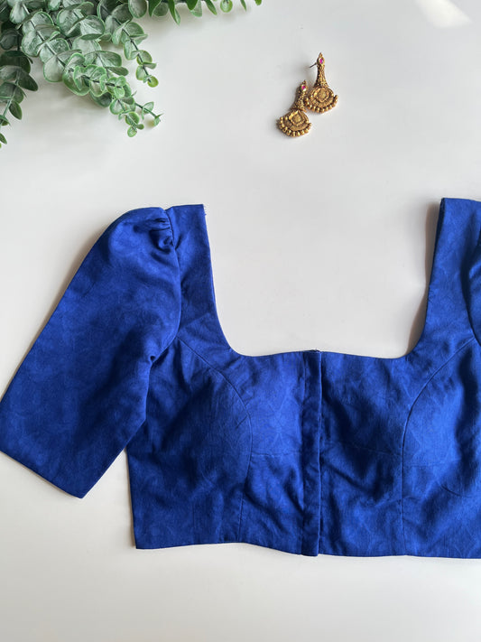 Royal Blue Cotton Blouse