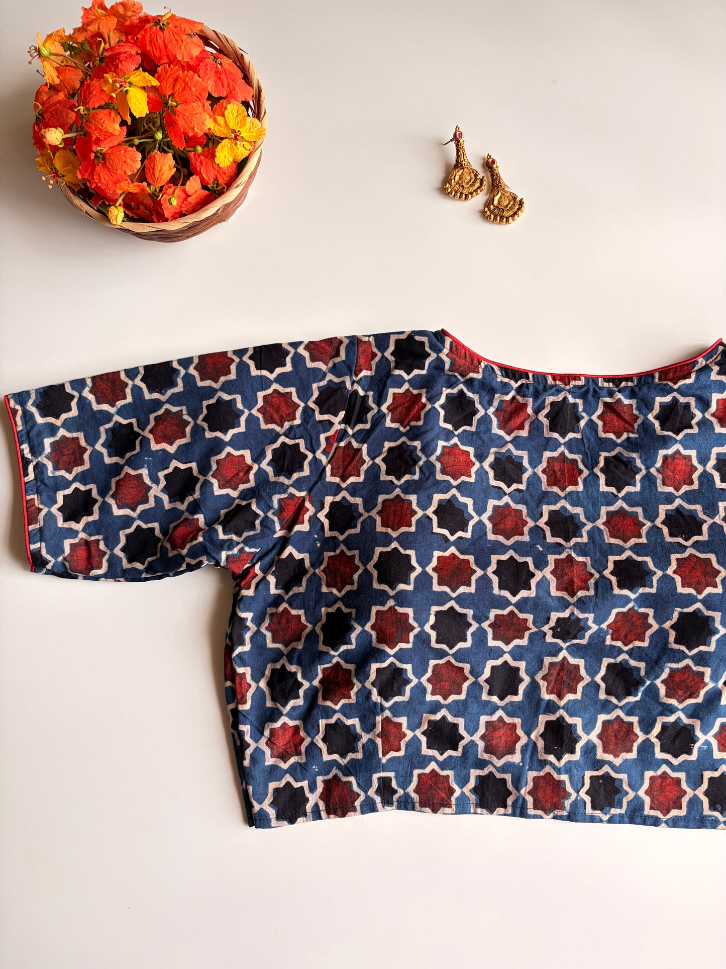 Indigo Ajrakh Blouse